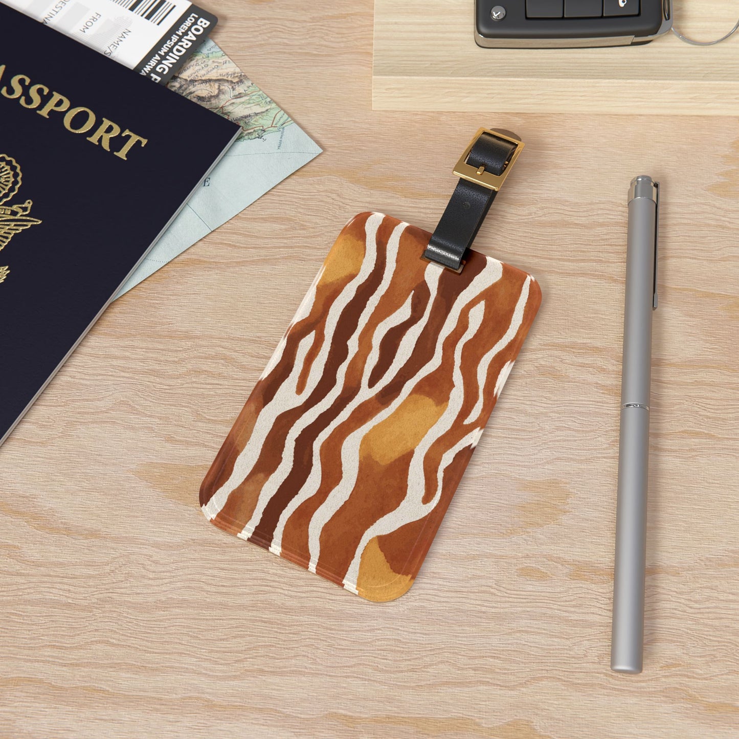 Sassy Stripes Luggage Tag - Wandering Sunshine