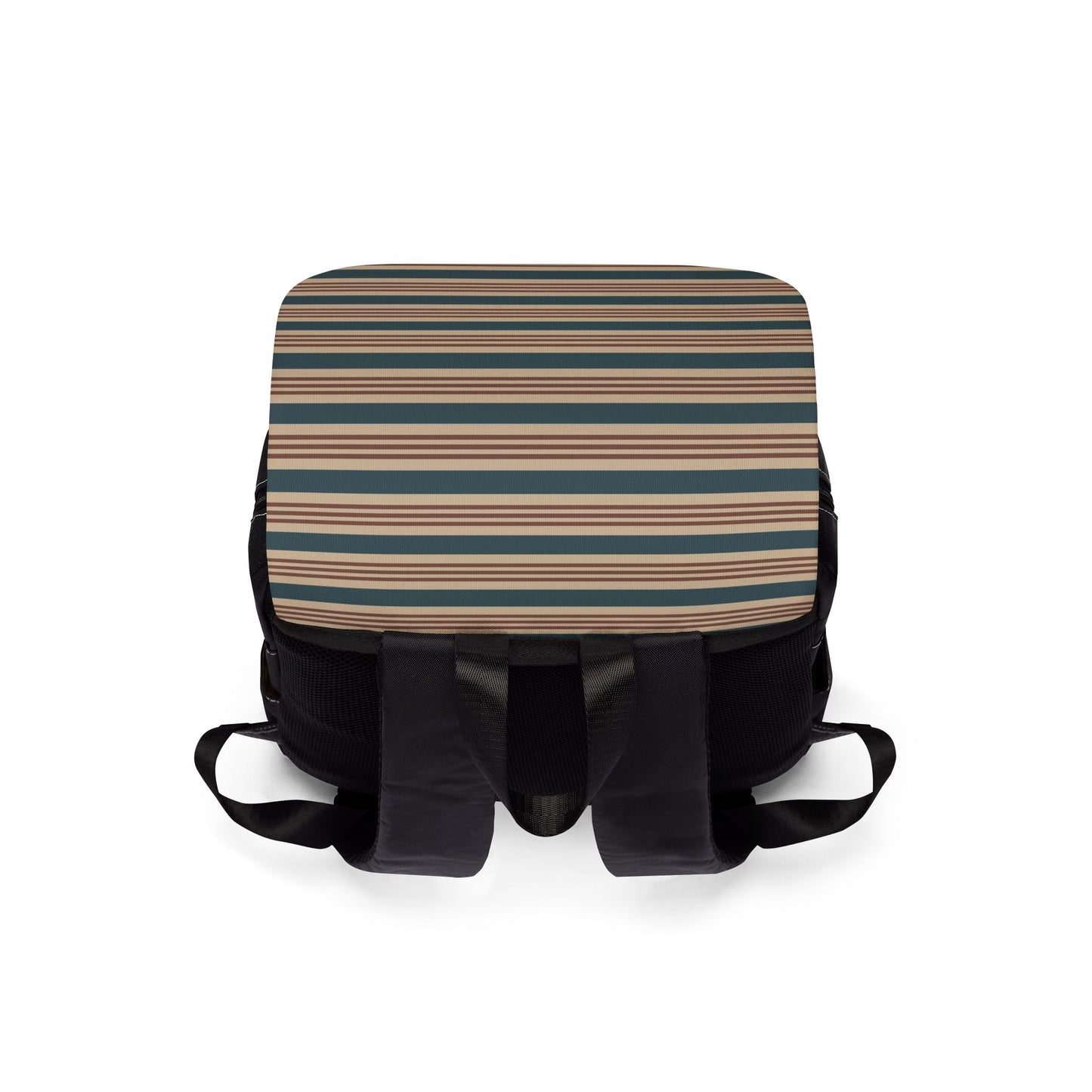 Casual Stripe Commuter Backpack - Wandering Sunshine