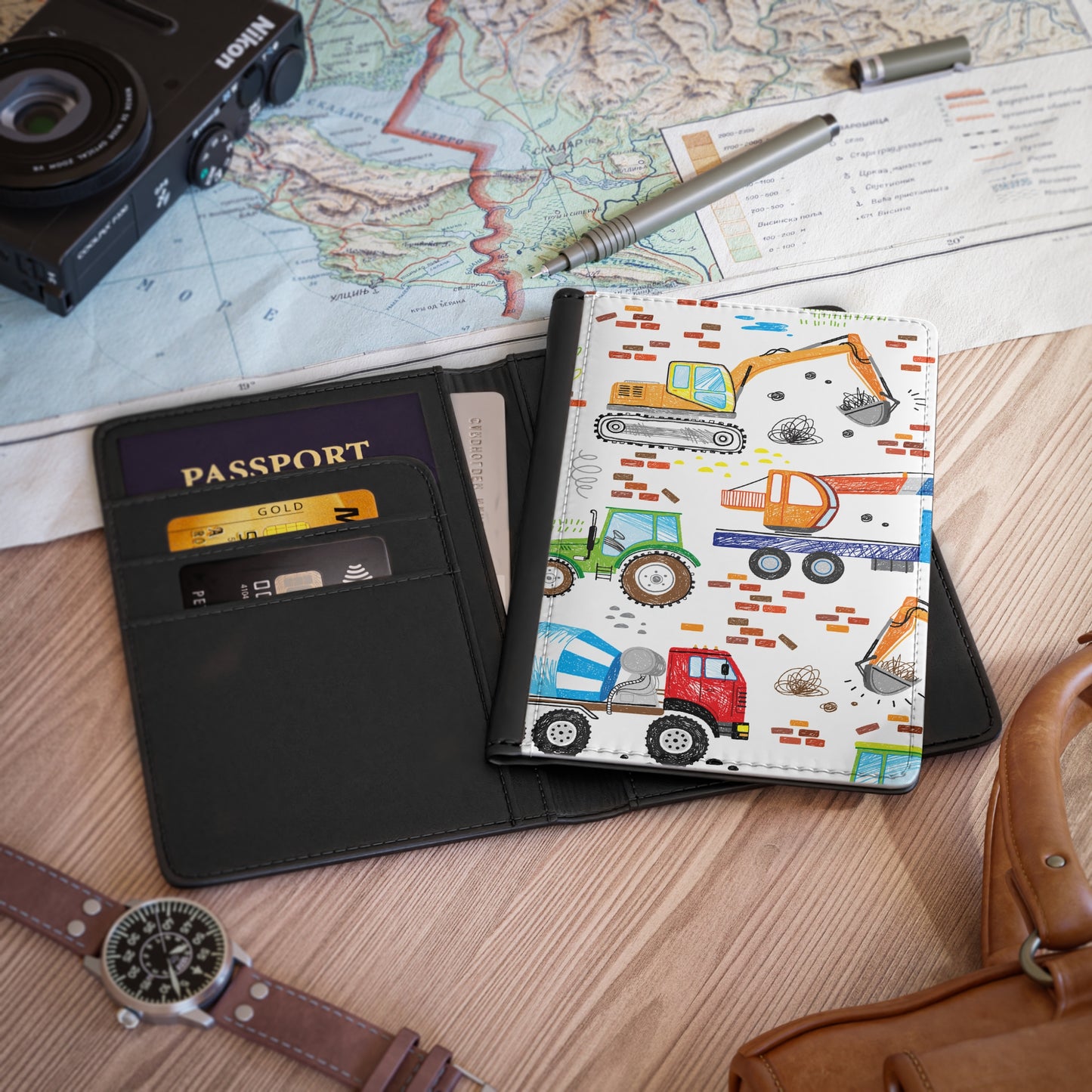 Little Trucker Passport Cover - Wandering Sunshine