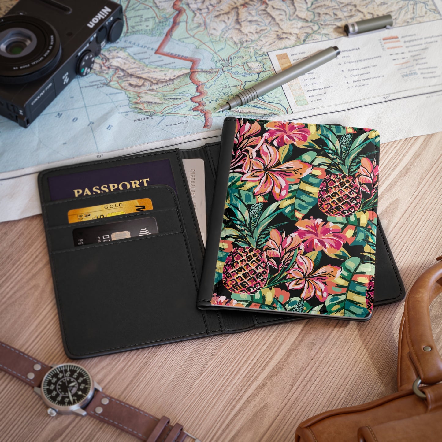 Pineapple Paradise Passport Cover - Wandering Sunshine