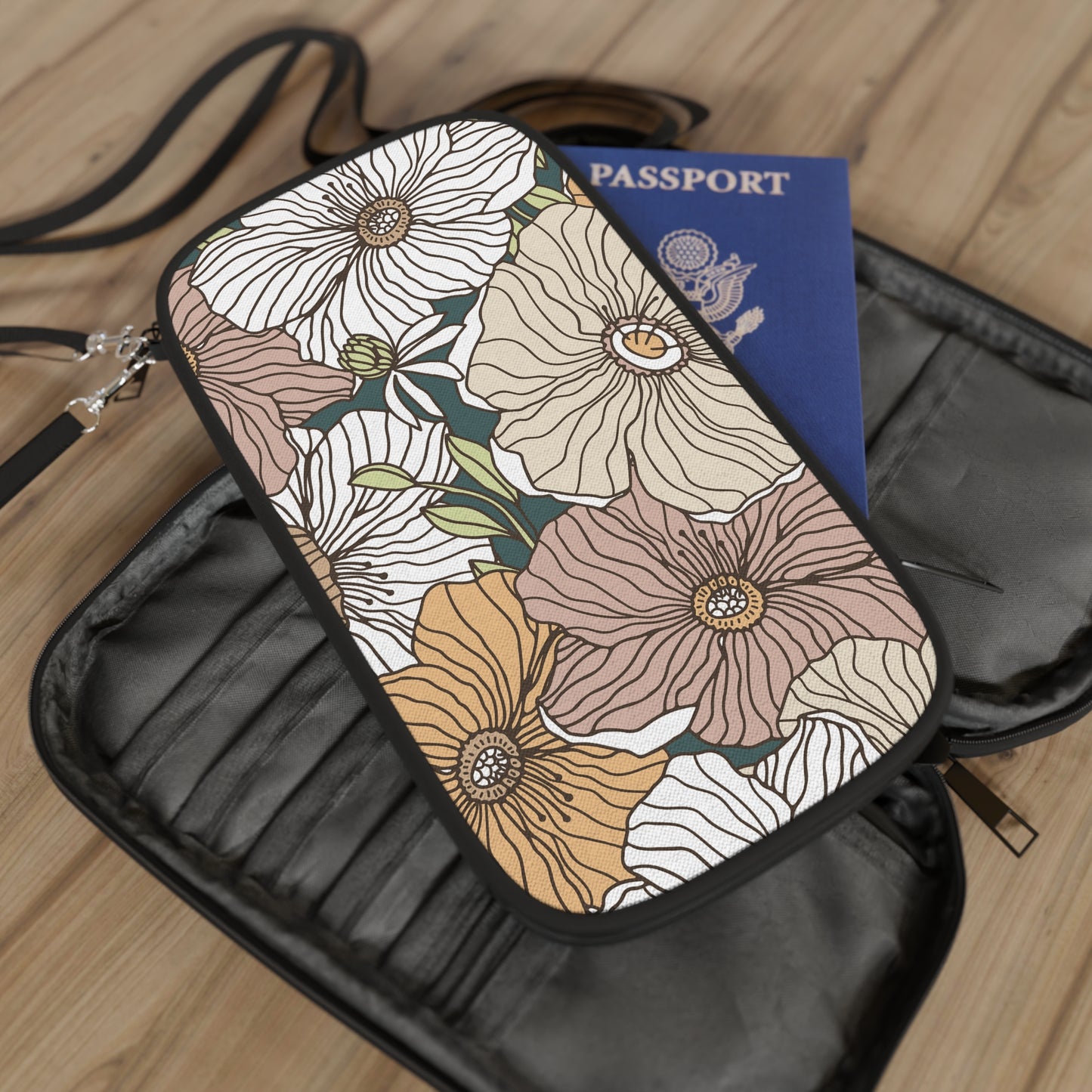Springtime Bouquets Travel Wallet - Wandering Sunshine