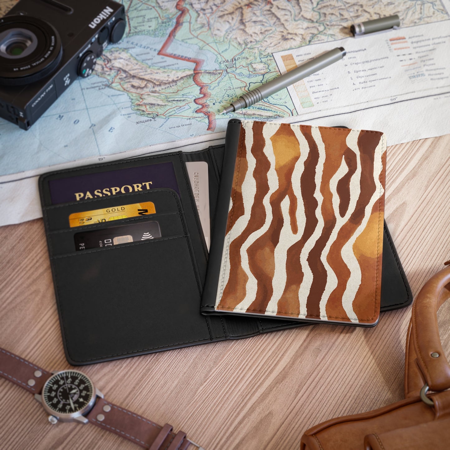 Sassy Stripes Passport Cover - Wandering Sunshine