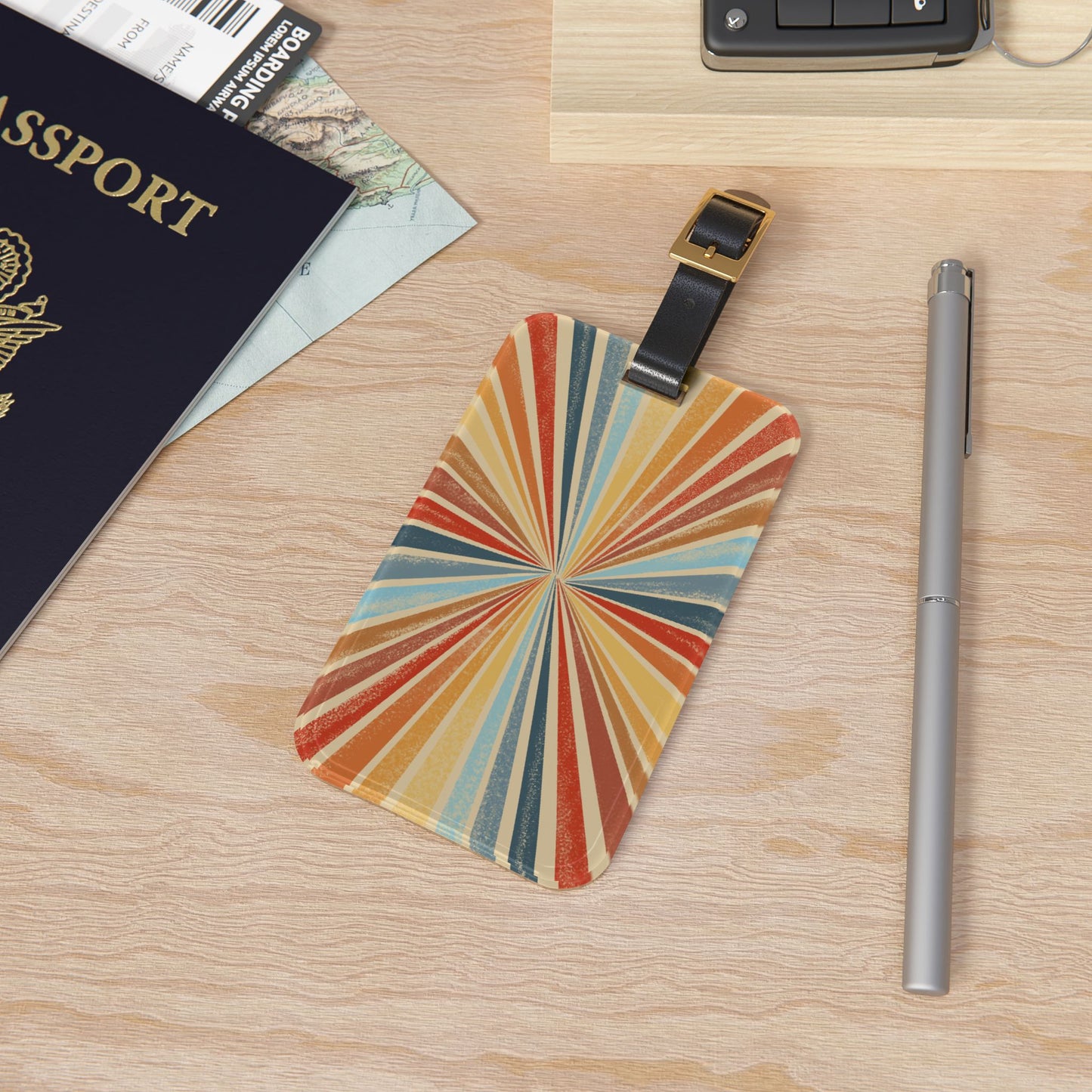 Sunshine Rainbow Luggage Tag - Wandering Sunshine