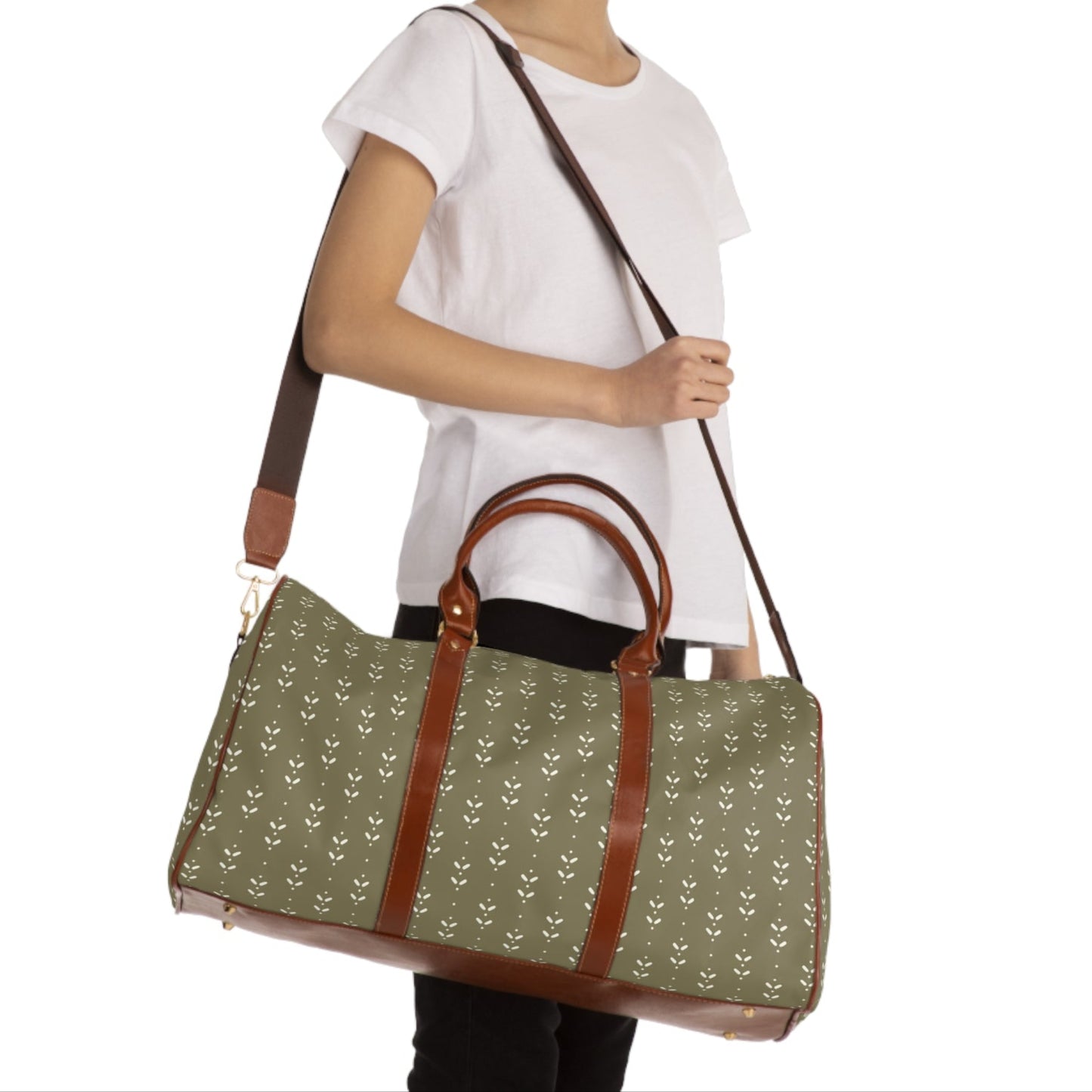 Fleur Stripe Weekender - Wandering Sunshine