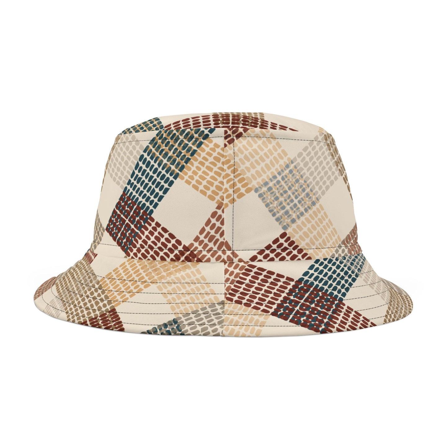 Plaid Interlock Bucket Hat – Stylish Sun Protection for Outdoor Adventures