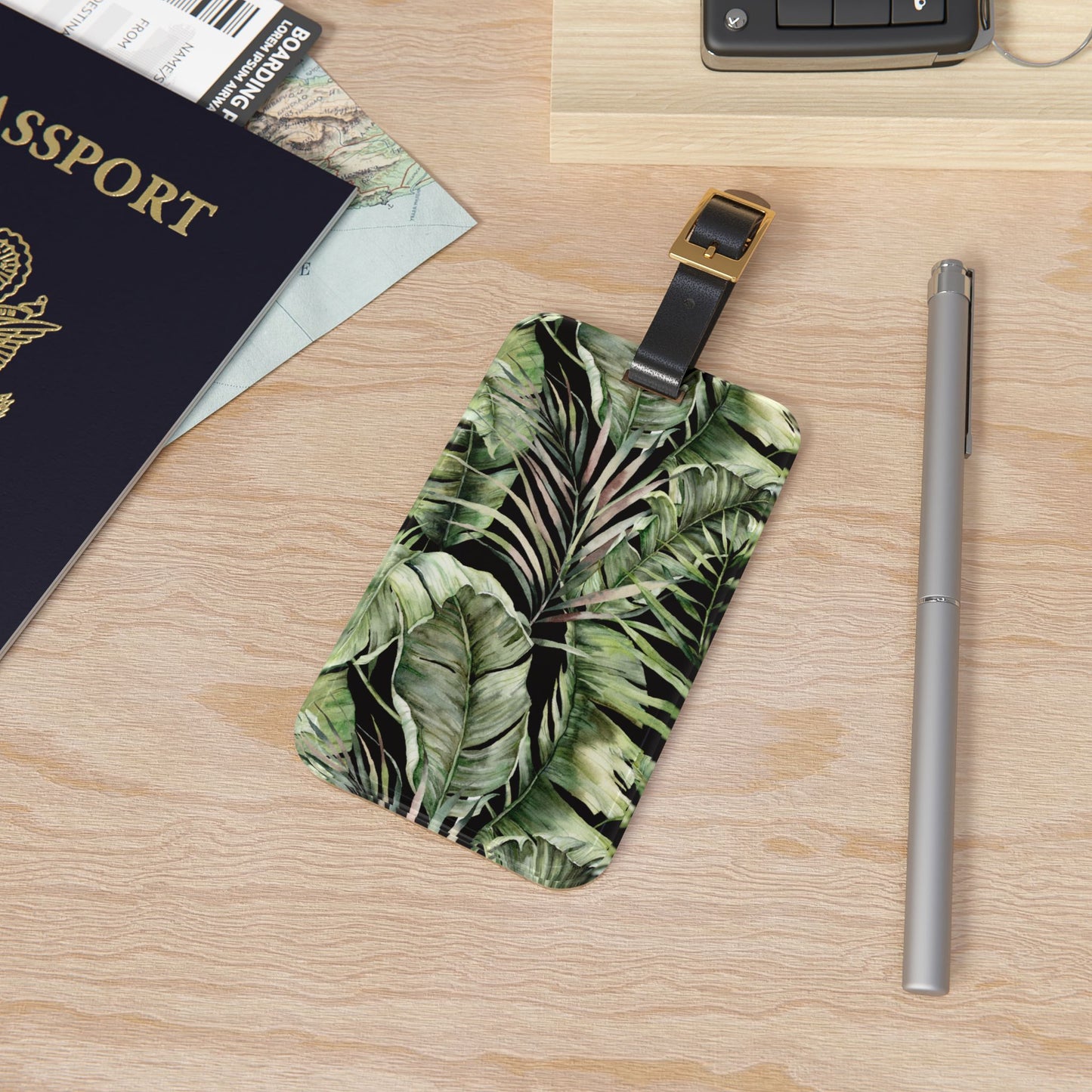 Banana Leaf Jungle Luggage Tag - Wandering Sunshine