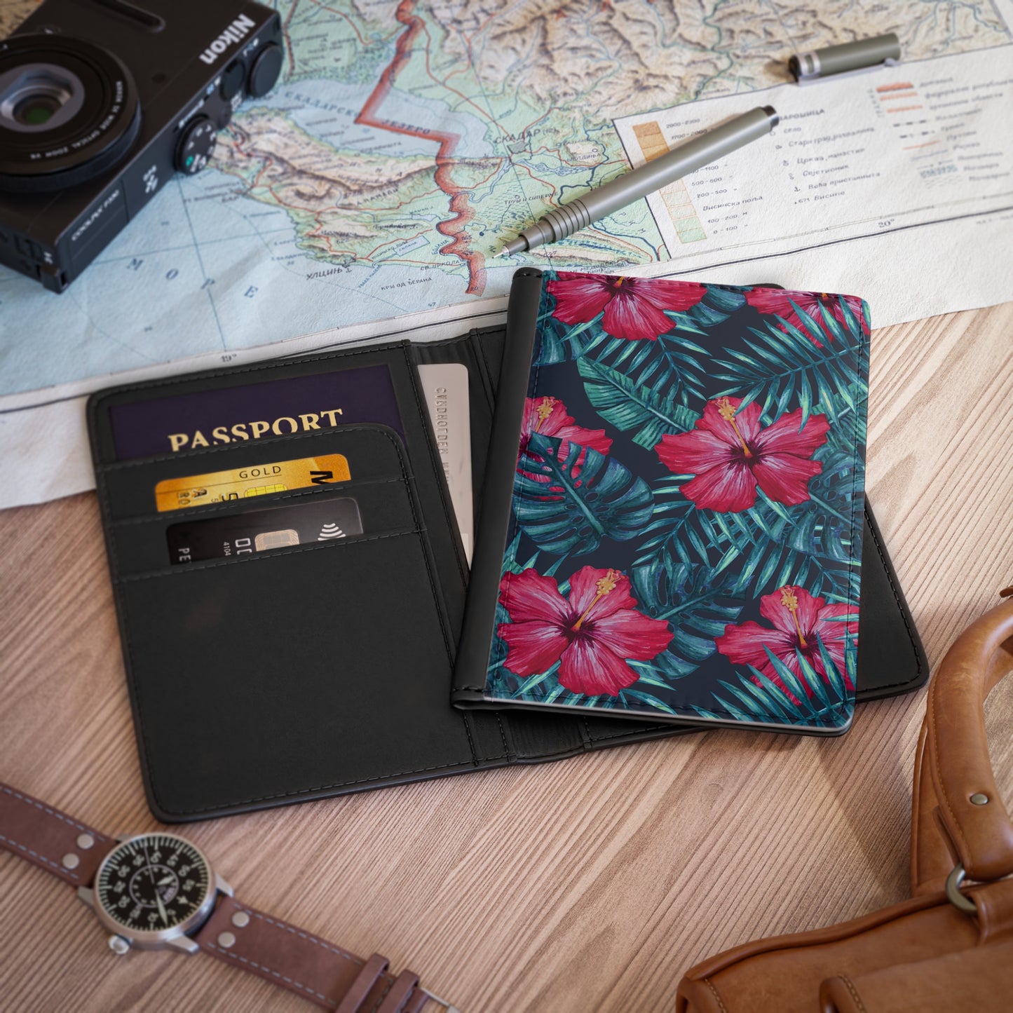 Hibiscus Dreams Passport Cover - Wandering Sunshine
