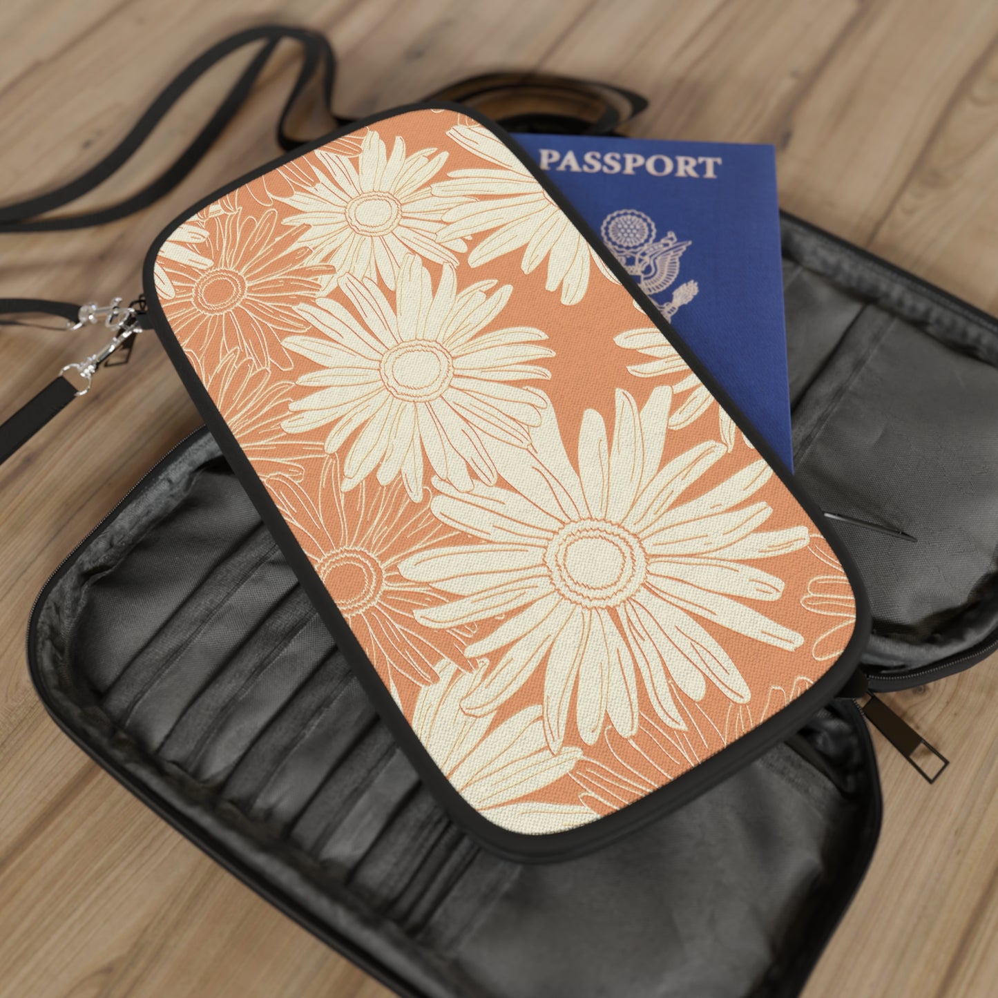 Vintage Gerber Daisy Travel Wallet - Wandering Sunshine