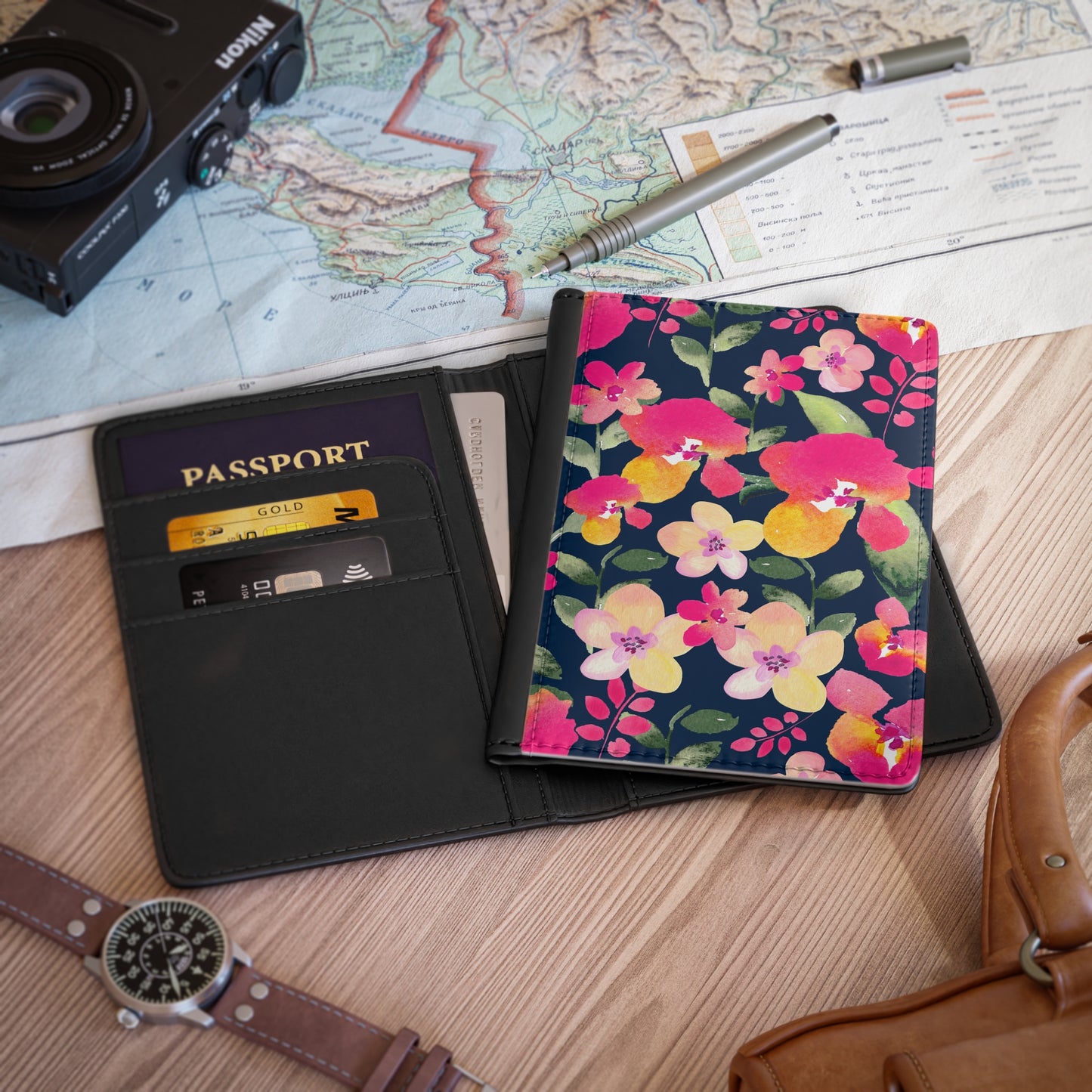 Lush Island Florals Passport Cover - Wandering Sunshine