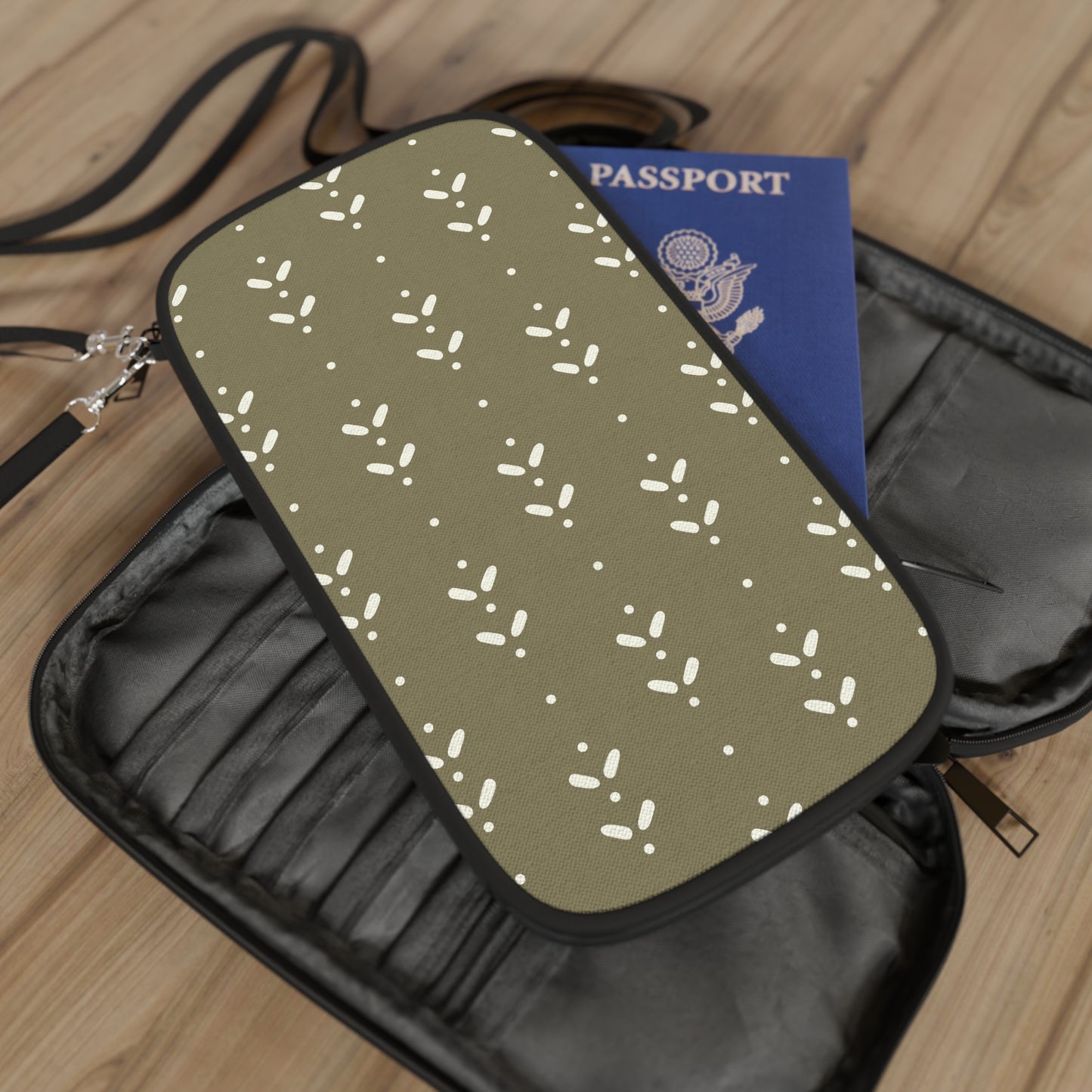 Fleur Stripe Travel Wallet - Wandering Sunshine