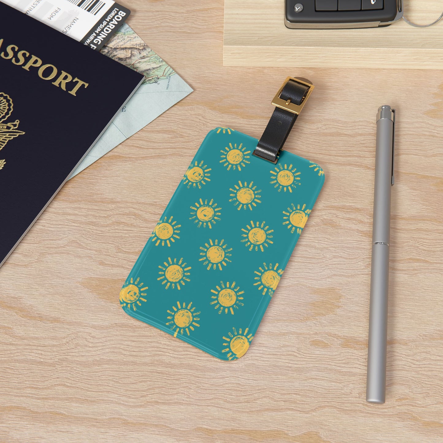 Luggage Tag with Sunshine Print