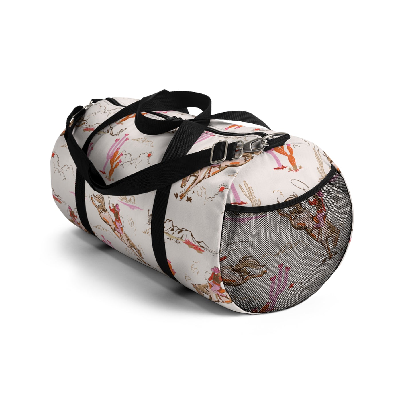 Duffle Bag with Cowgirl Print