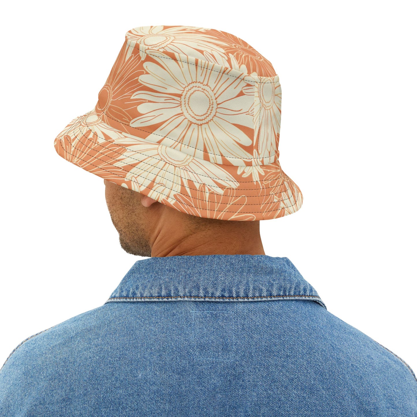 Vintage Gerber Daisy Bucket Hat – Stylish Sun Protection for Outdoor Adventures