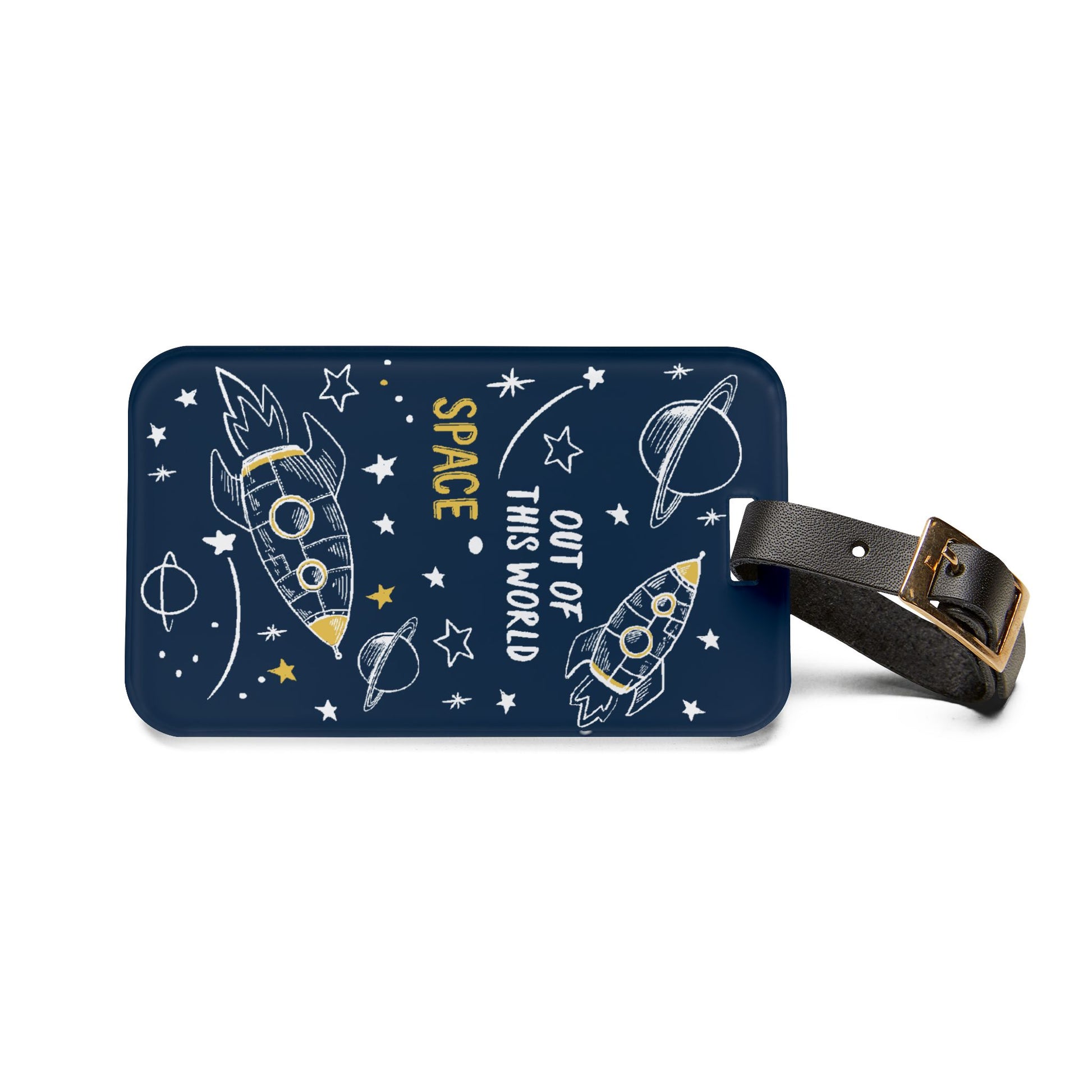 Rocketship Luggage Tag - Wandering Sunshine