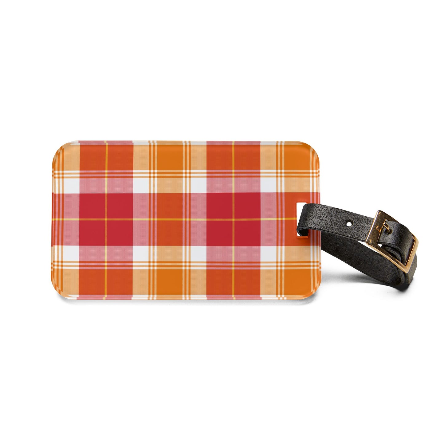 Plaid Luggage Tag
