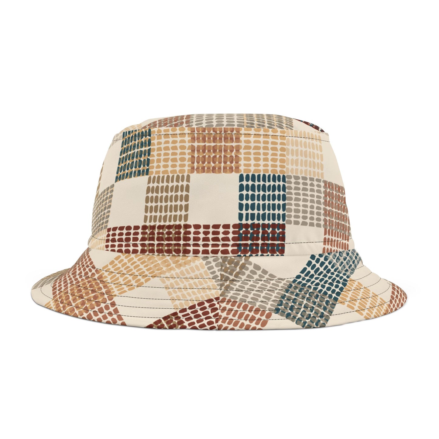 Plaid Interlock Bucket Hat – Stylish Sun Protection for Outdoor Adventures