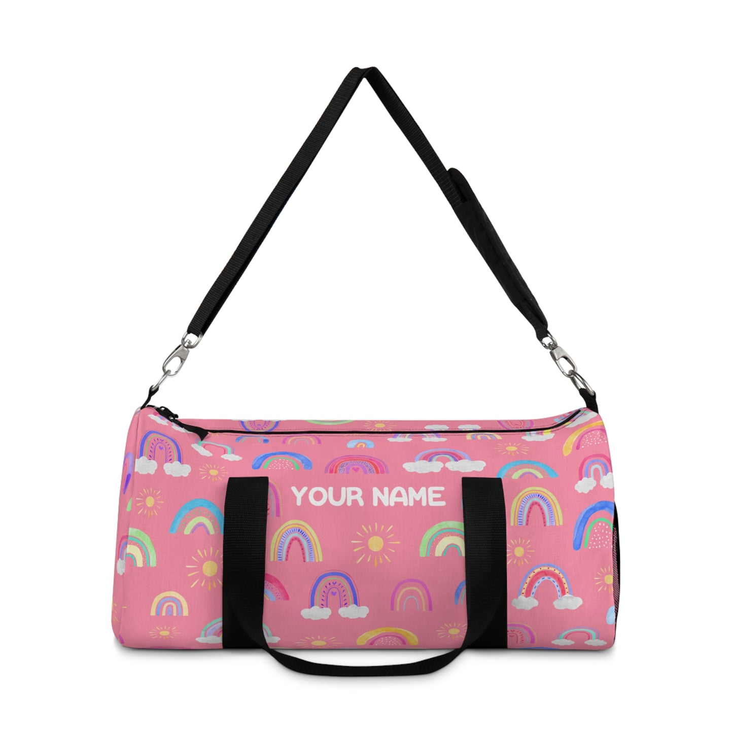 Rainbow & Sunshine Customizable Duffel Bag