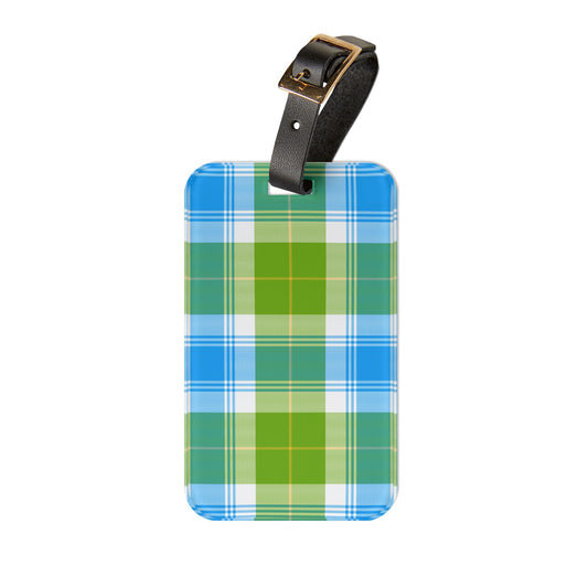 Plaid Luggage Tag