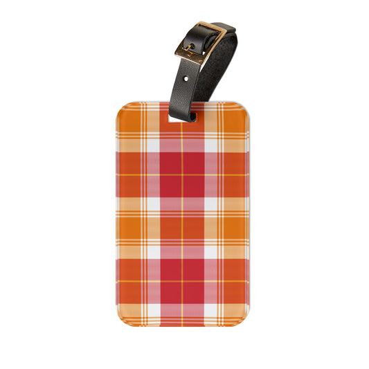 Plaid Luggage Tag