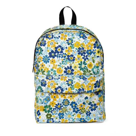 Ditsy Floral Unisex Backpack - Trendy & Stylish for Everyday Use - Wandering Sunshine