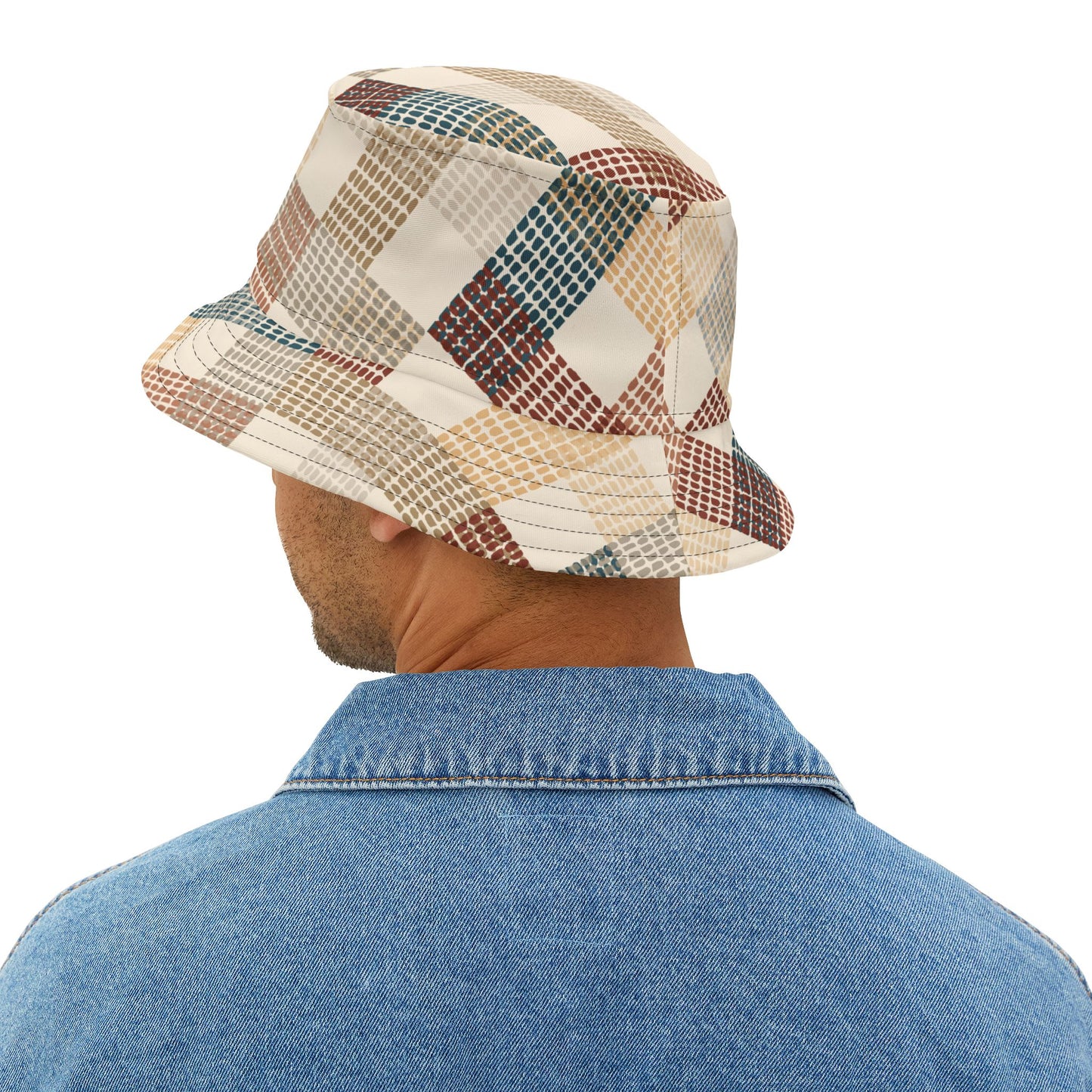 Plaid Interlock Bucket Hat – Stylish Sun Protection for Outdoor Adventures