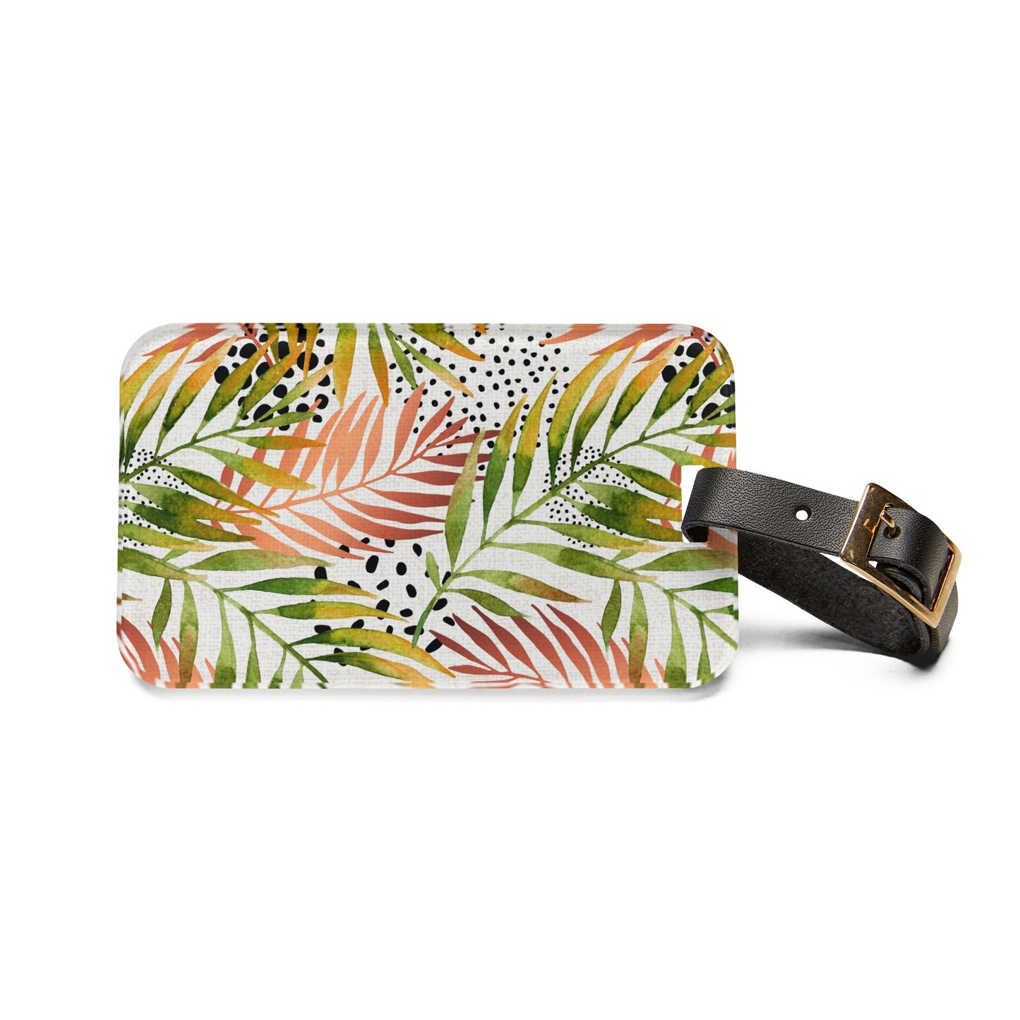 Tropical Leaves Luggage Tag