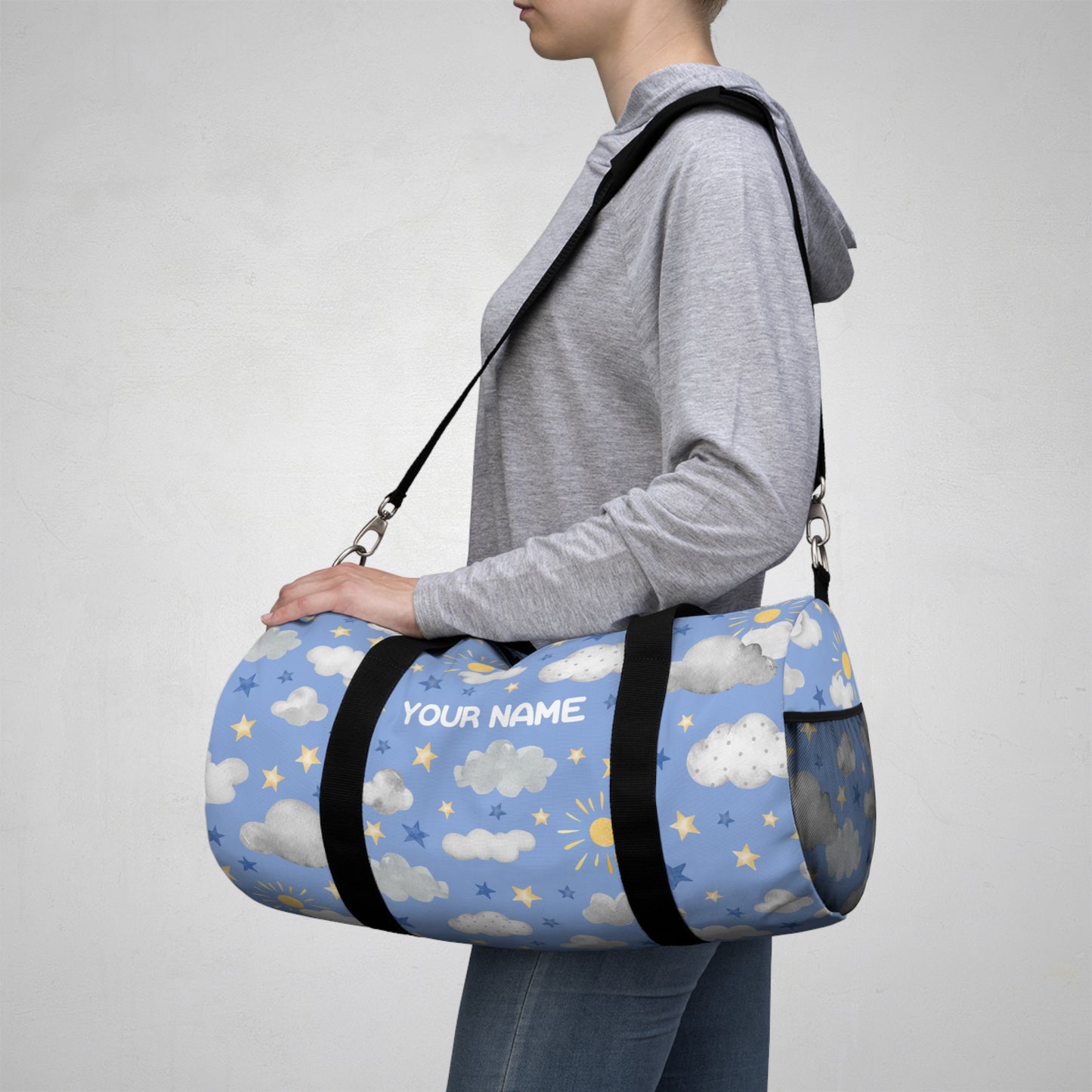 Sun & Cloud Customizable Duffel Bag