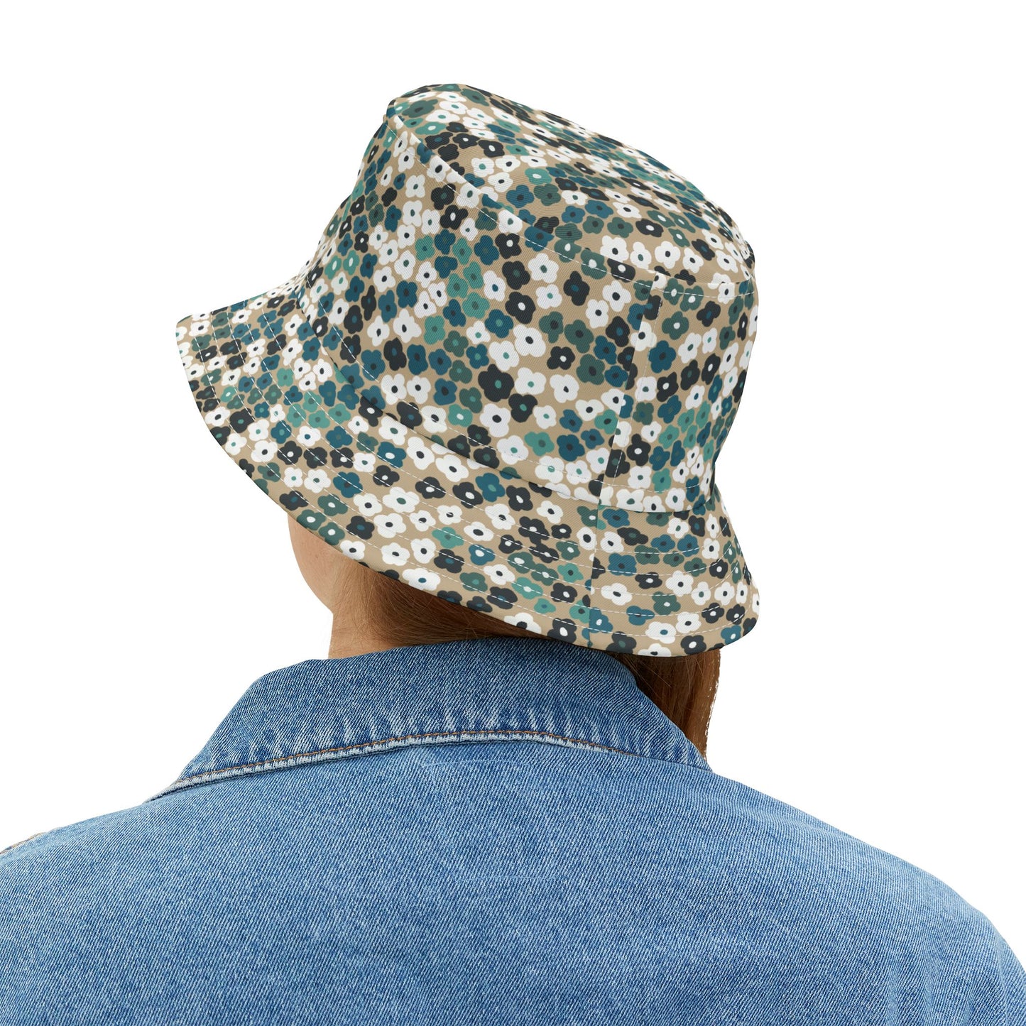 Floral Patch Bucket Hat – Stylish Sun Protection for Outdoor Adventures