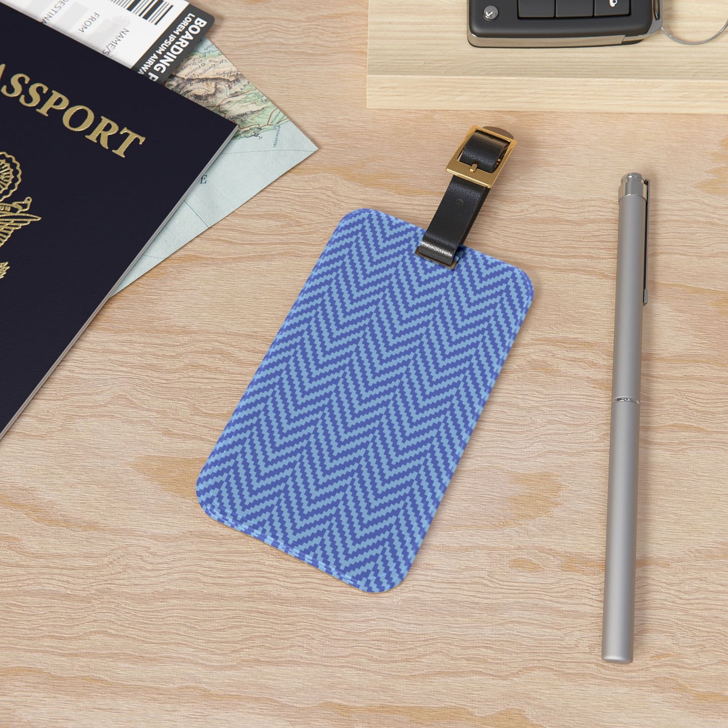 Peri Chevron Luggage Tag