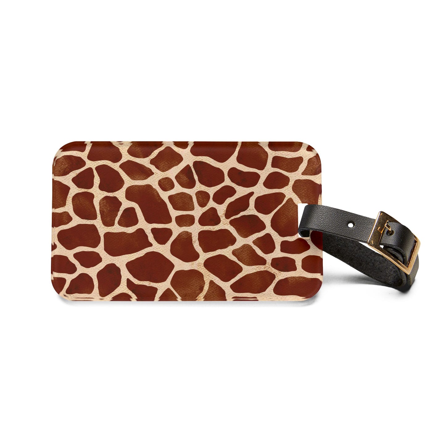 Giraffe Print Luggage Tag