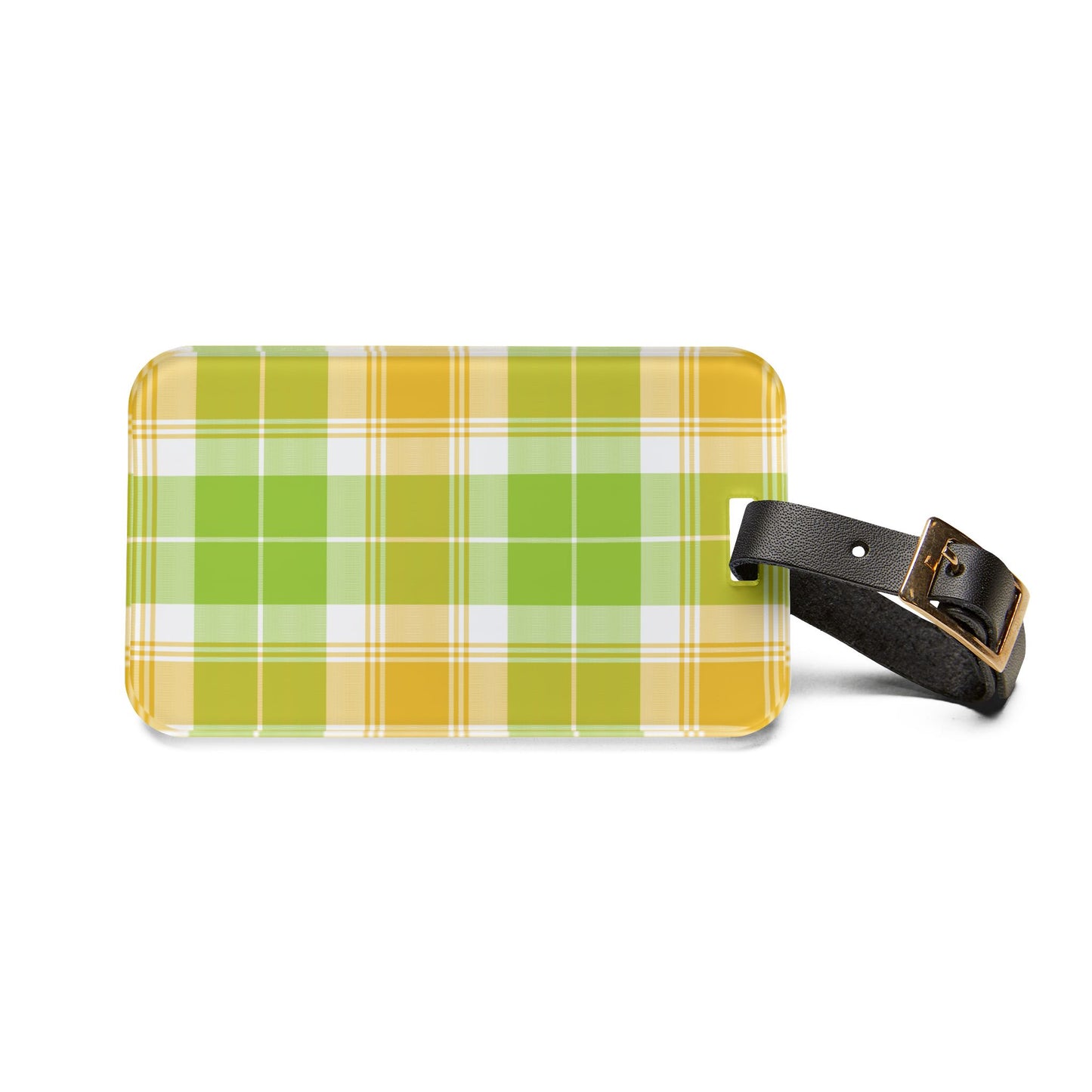 Plaid Luggage Tag