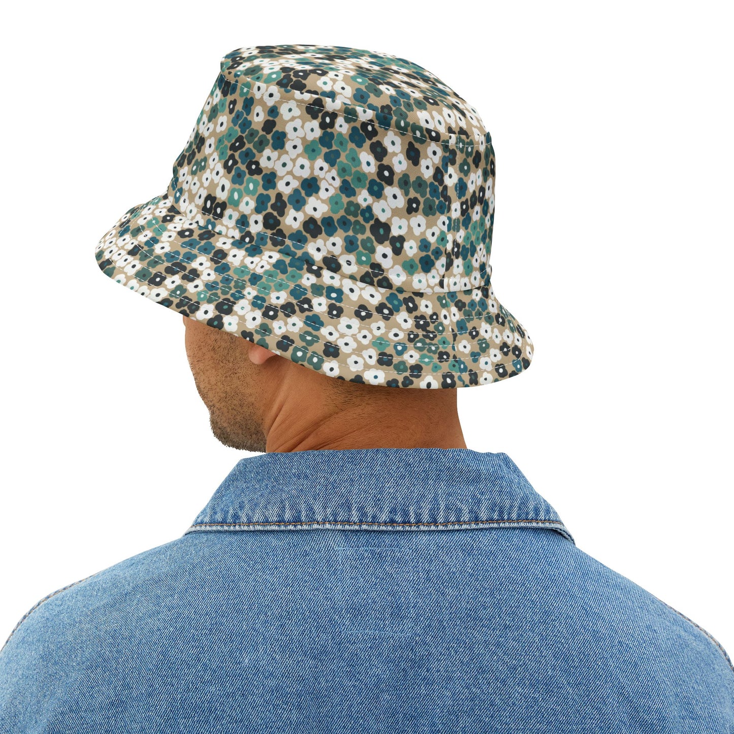 Floral Patch Bucket Hat – Stylish Sun Protection for Outdoor Adventures