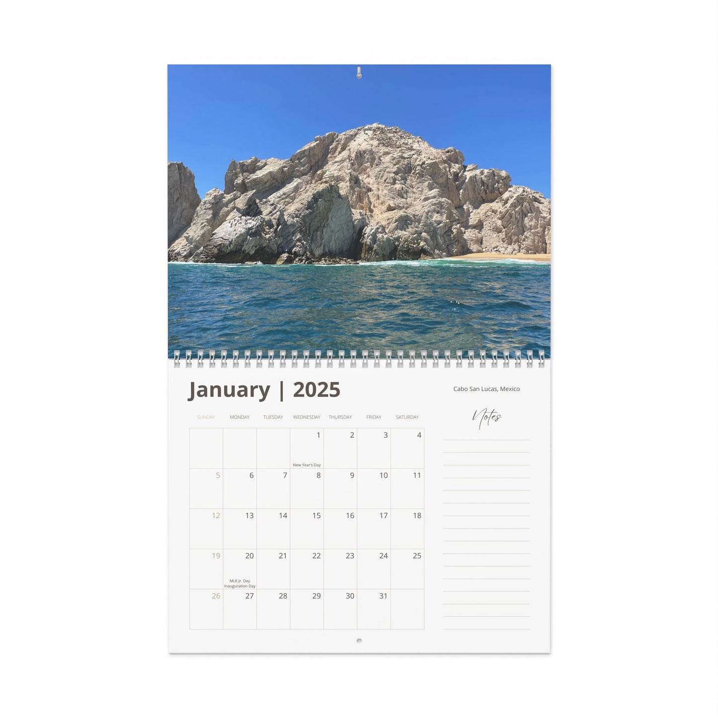 Hidden Gem Beaches Wall Calendar