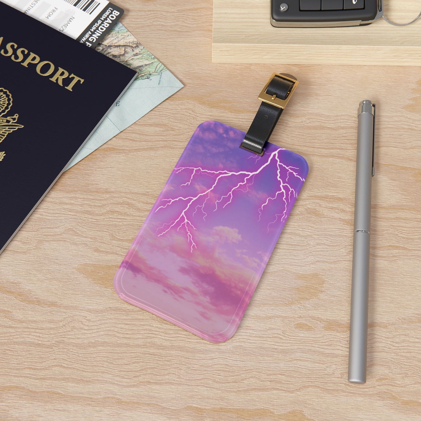 Lightning Strikes Luggage Tag