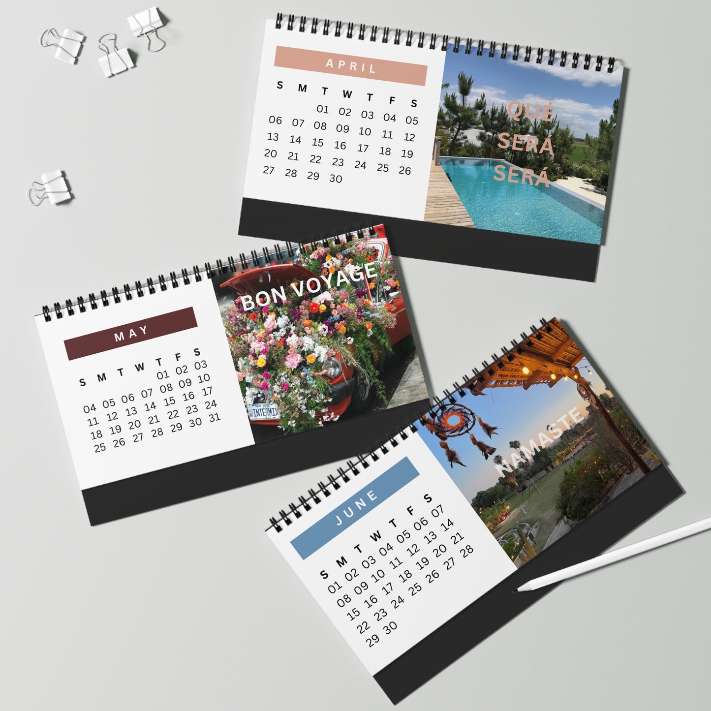 Travel Inspiration Desktop Calendar