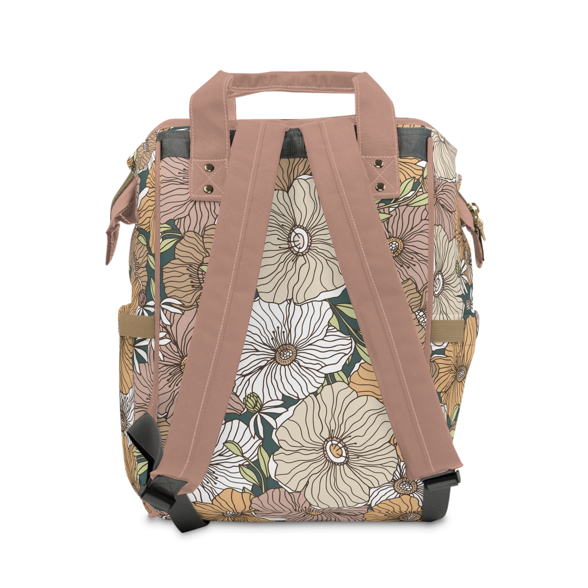 Springtime Bouquets Multifunctional Diaper Backpack - Wandering Sunshine