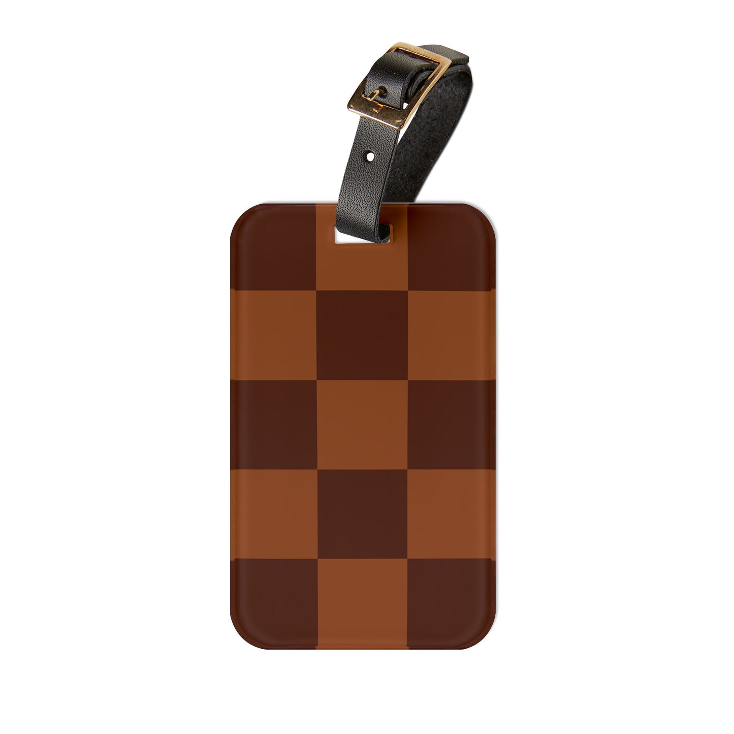 Checkered Luggage Tag