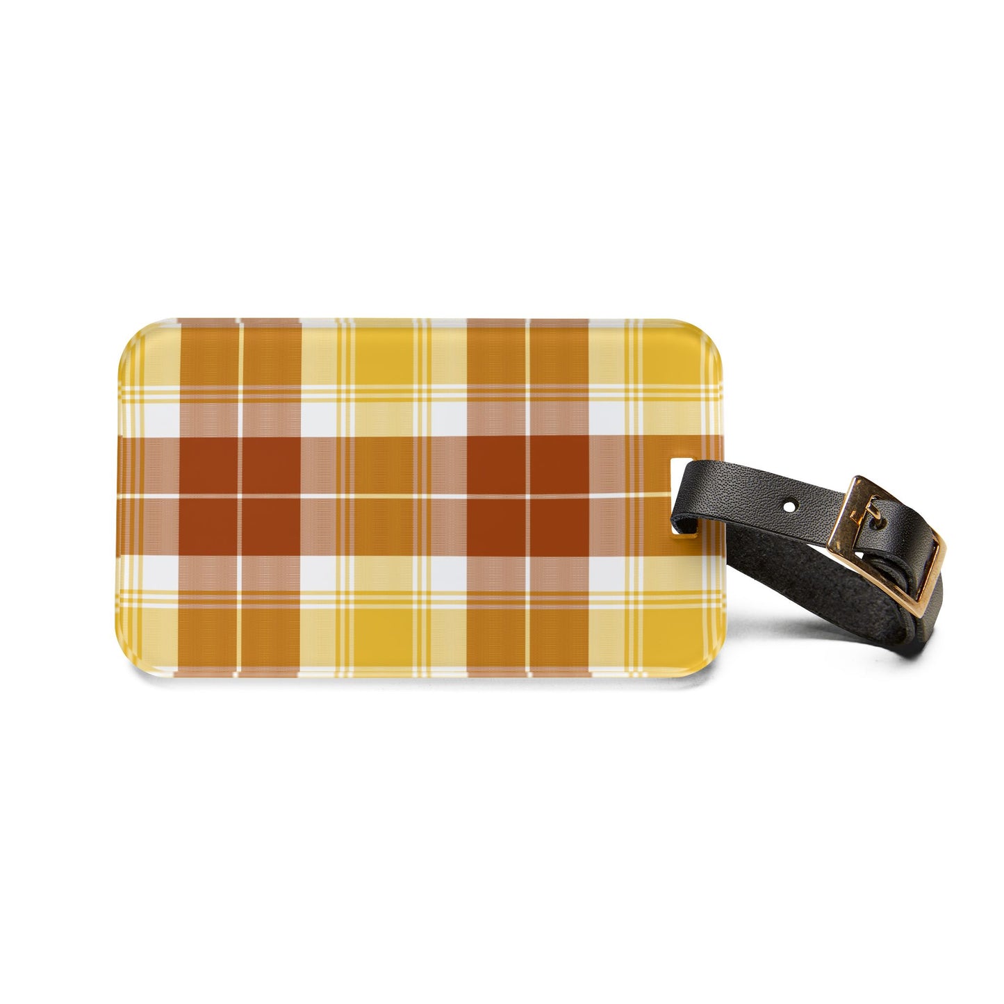 Plaid Luggage Tag