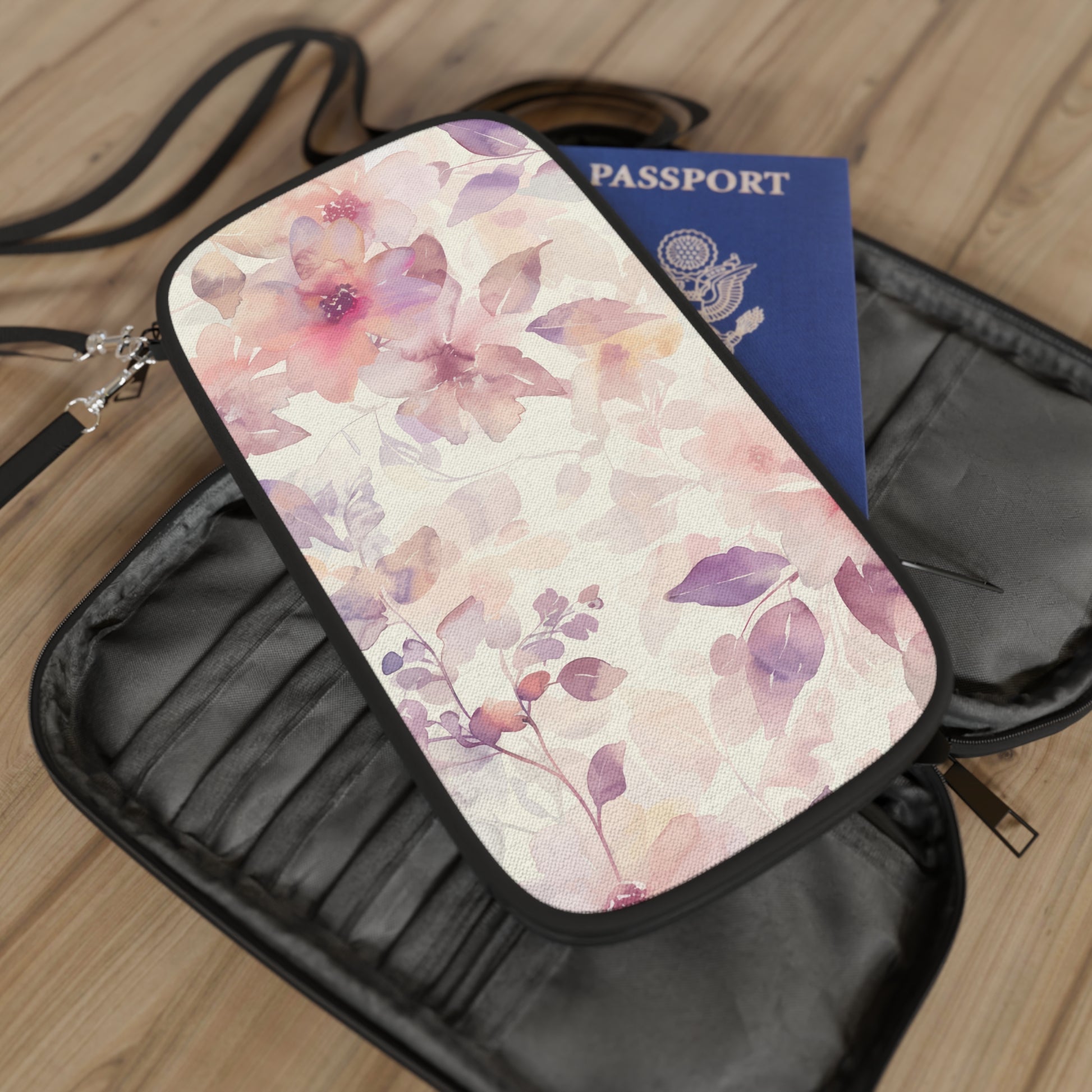 Ethereal Blossoms Travel Wallet - Wandering Sunshine