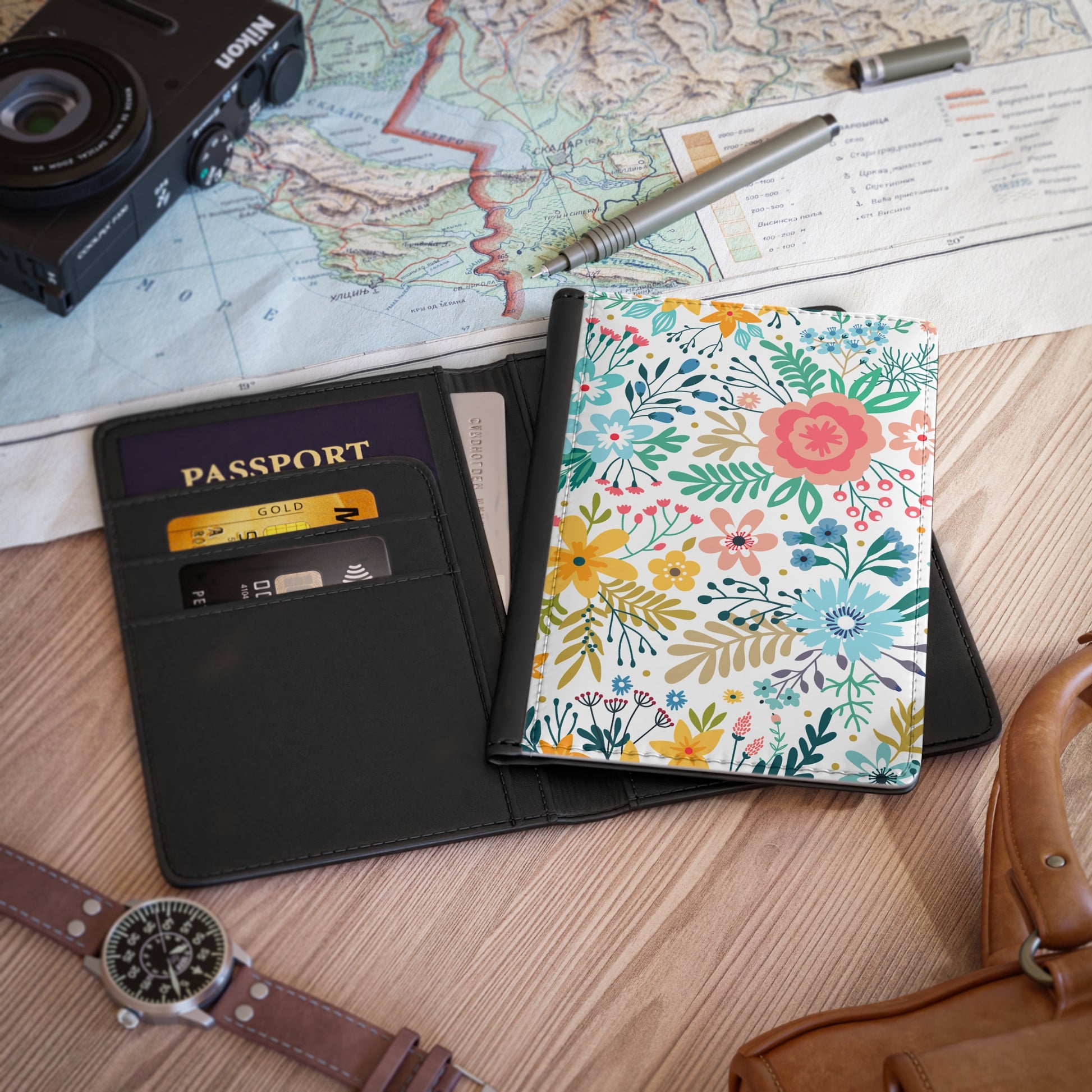 Garden Floral Passport Cover - Wandering Sunshine