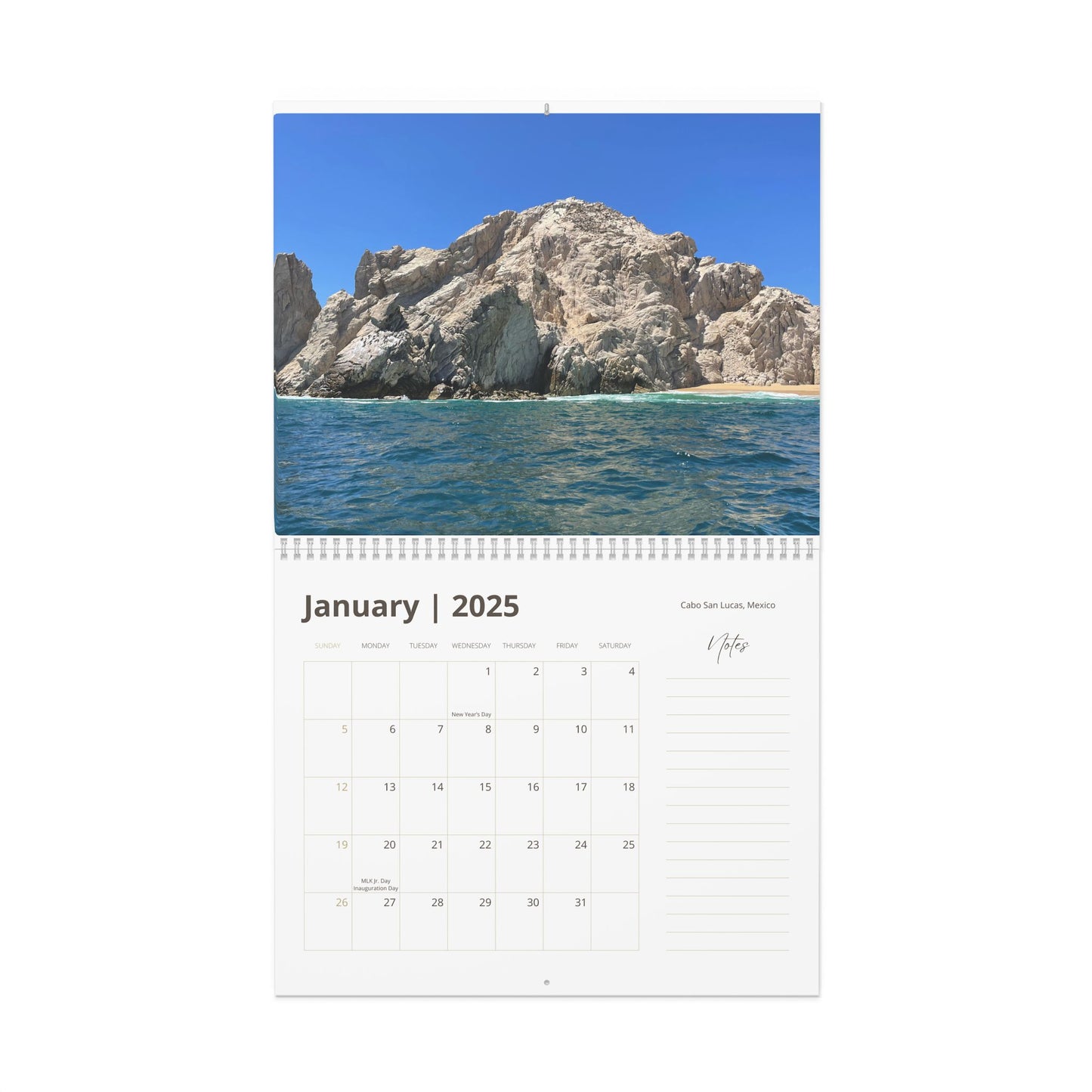 Hidden Gem Beaches Wall Calendar