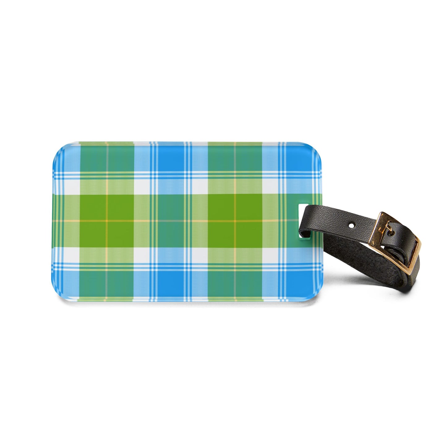 Plaid Luggage Tag