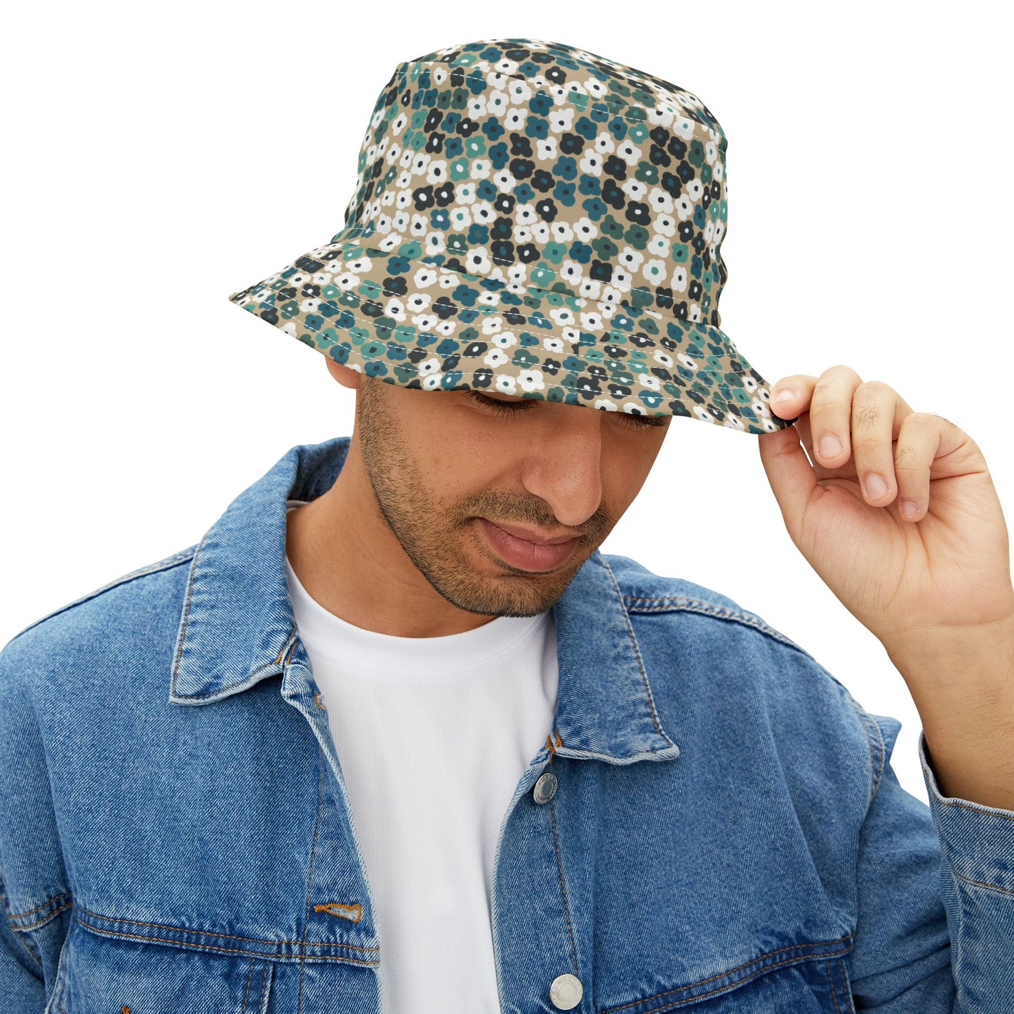 Floral Patch Bucket Hat – Stylish Sun Protection for Outdoor Adventures