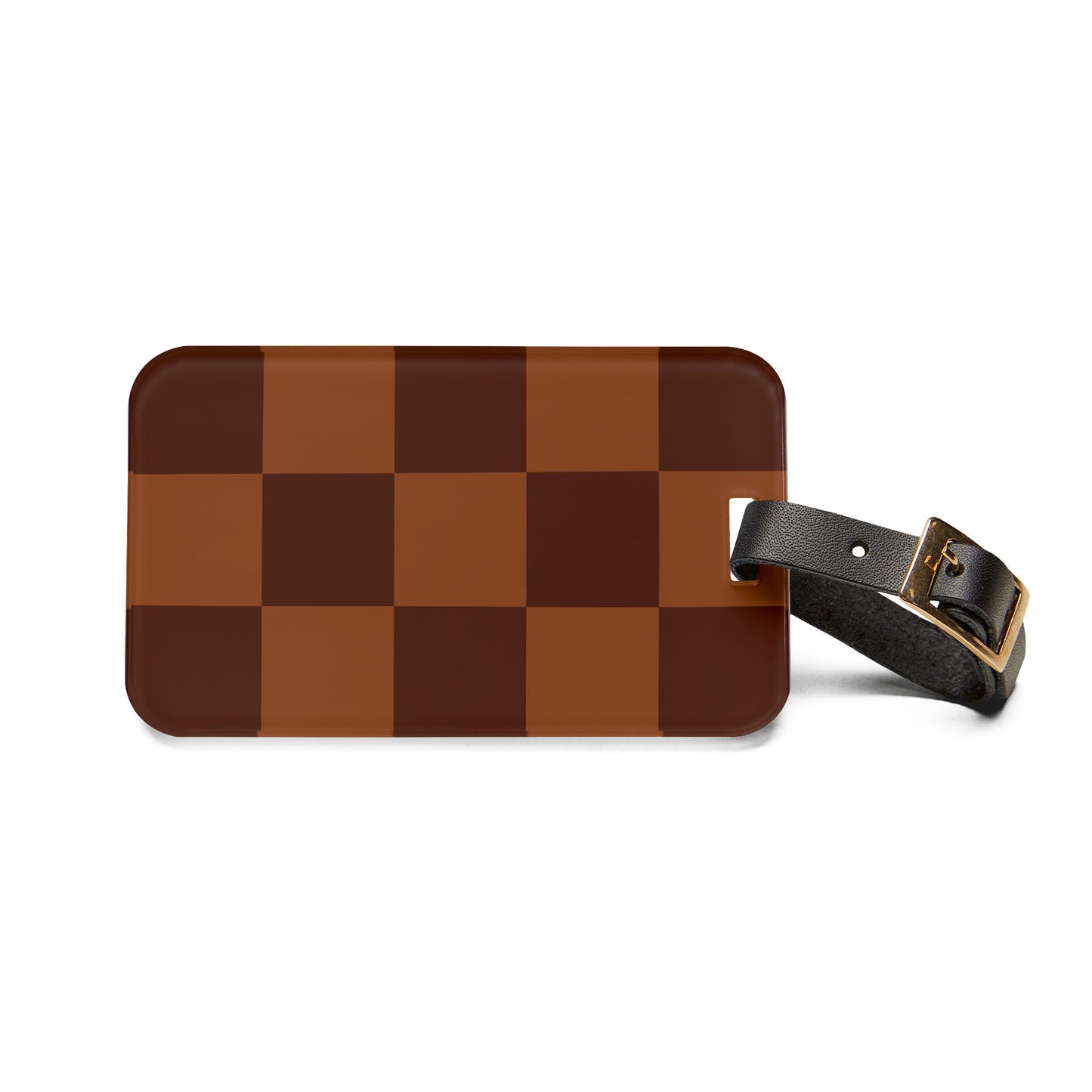 Checkered Luggage Tag