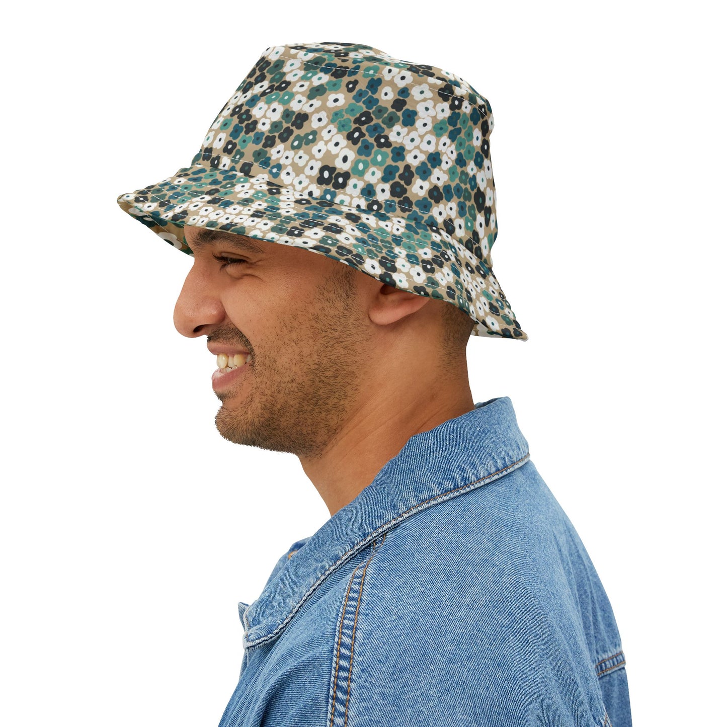 Floral Patch Bucket Hat – Stylish Sun Protection for Outdoor Adventures
