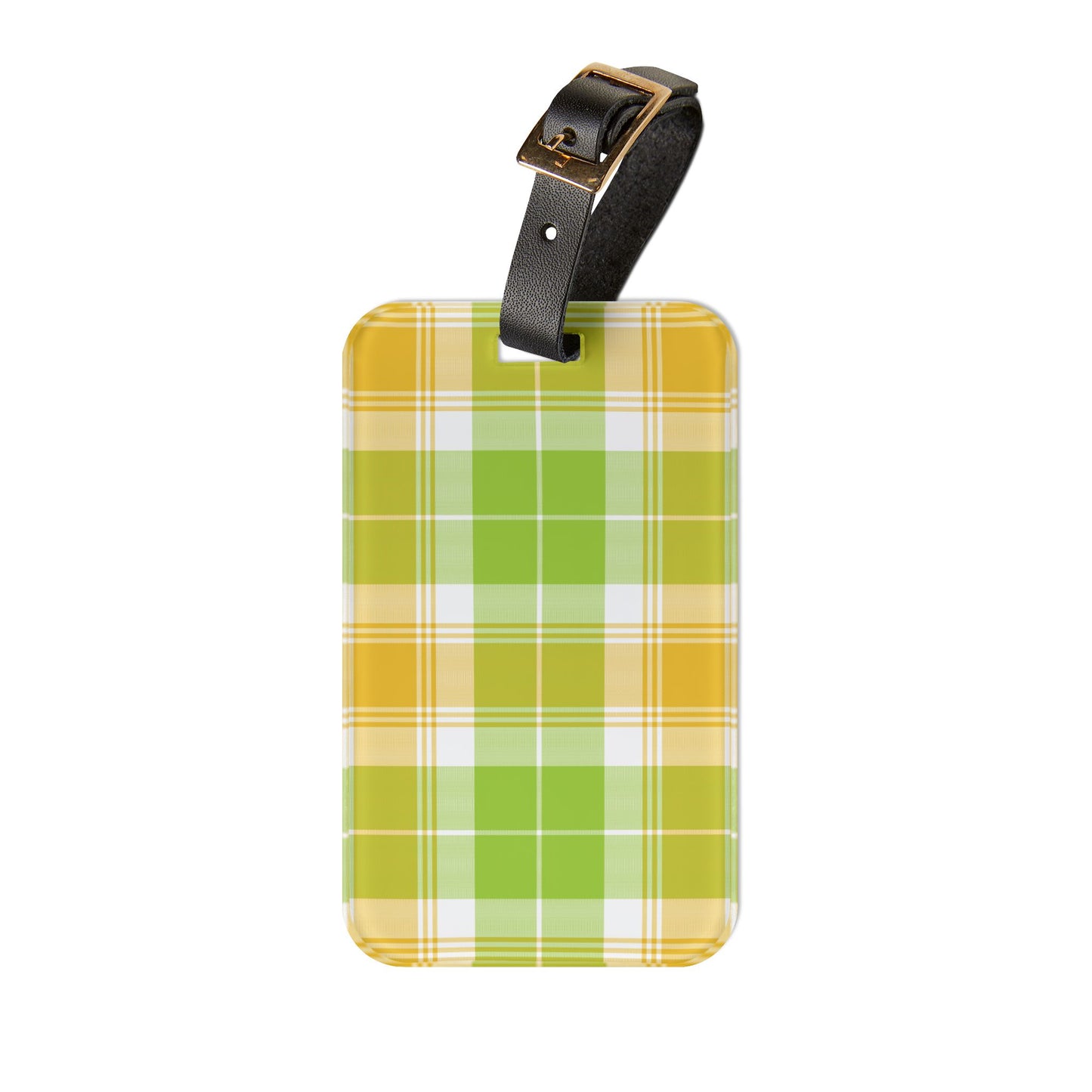 Plaid Luggage Tag