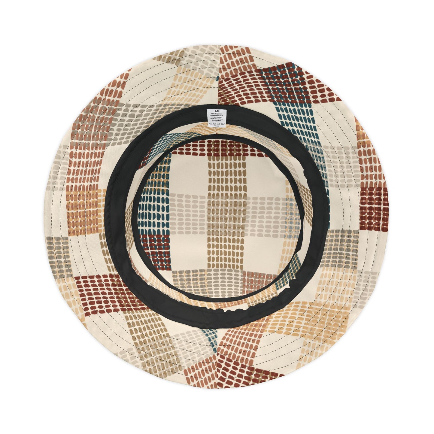 Plaid Interlock Bucket Hat – Stylish Sun Protection for Outdoor Adventures