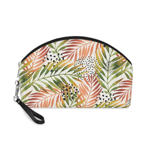 Tropical Leaves Makeup Bag