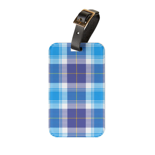 Plaid Luggage Tag