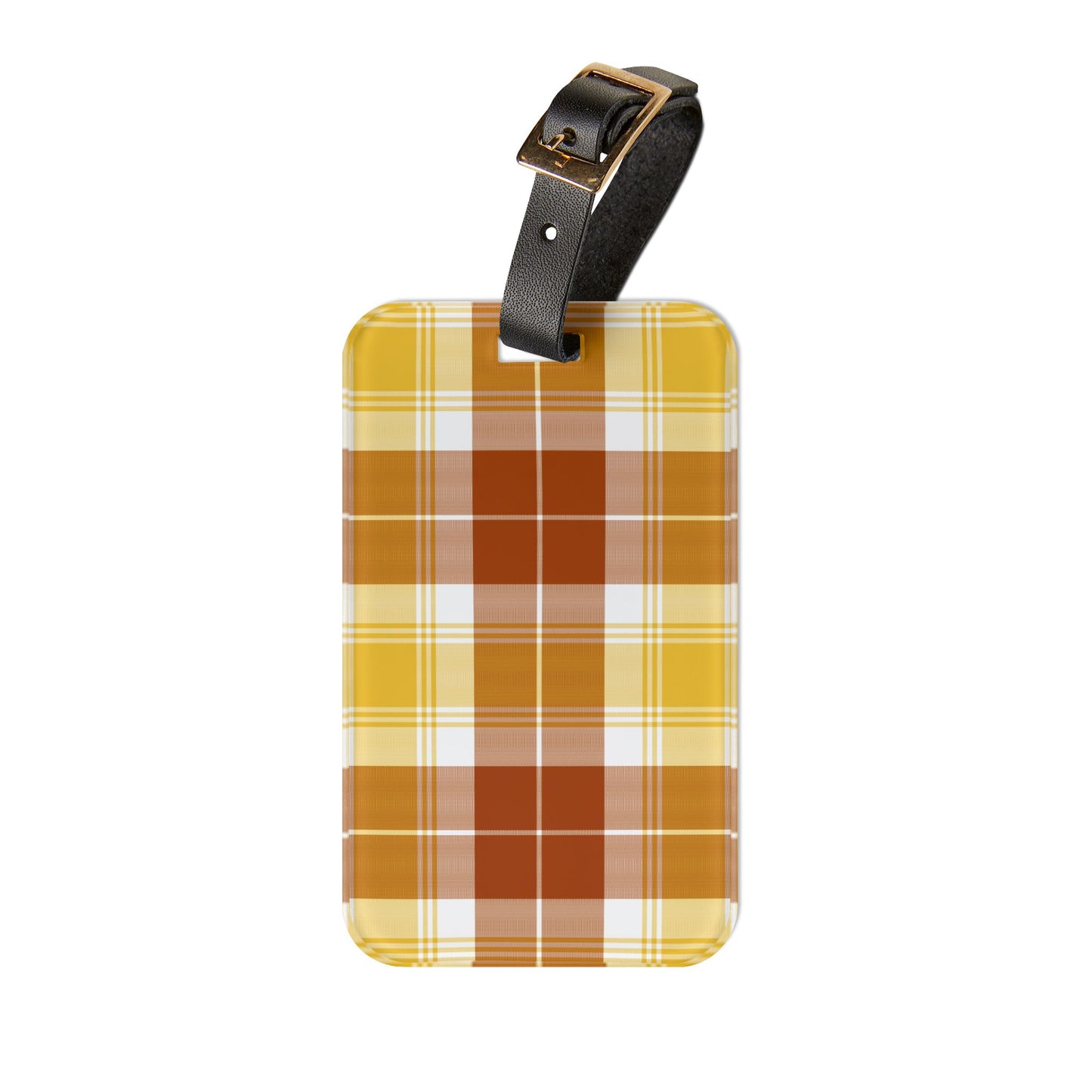 Plaid Luggage Tag
